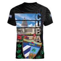 Cuba El Capitolio Women V-Neck T-Shirt Where My Story Begin - Wonder Print Shop