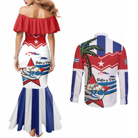 Cuba Patria Y Vida Couples Matching Mermaid Dress and Long Sleeve Button Shirt Cuban Trogon Unique