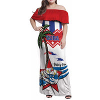 Cuba Patria Y Vida Family Matching Off Shoulder Maxi Dress and Hawaiian Shirt Cuban Trogon Unique - Wonder Print Shop