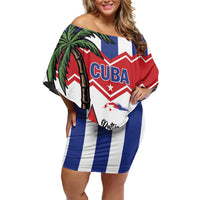 Cuba Patria Y Vida Family Matching Off Shoulder Short Dress and Hawaiian Shirt Cuban Trogon Unique - Wonder Print Shop