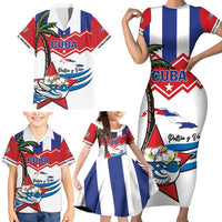 Cuba Patria Y Vida Family Matching Short Sleeve Bodycon Dress and Hawaiian Shirt Cuban Trogon Unique - Wonder Print Shop