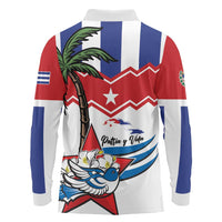 Cuba Patria Y Vida Long Sleeve Polo Shirt Cuban Trogon Unique - Wonder Print Shop