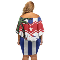 Cuba Patria Y Vida Off Shoulder Short Dress Cuban Trogon Unique - Wonder Print Shop