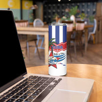 Cuba Patria Y Vida Skinny Tumbler Cuban Trogon Unique - Wonder Print Shop