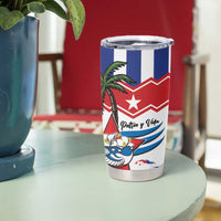 Cuba Patria Y Vida Tumbler Cup Cuban Trogon Unique - Wonder Print Shop
