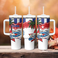 Cuba Patria Y Vida Tumbler With Handle Cuban Trogon Unique - Wonder Print Shop