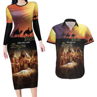 Three Kings Day Couples Matching Long Sleeve Bodycon Dress and Hawaiian Shirt Epiphany Dia de los Reyes - Wonder Print Shop