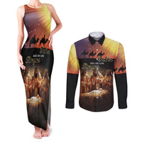 Three Kings Day Couples Matching Tank Maxi Dress and Long Sleeve Button Shirt Epiphany Dia de los Reyes - Wonder Print Shop