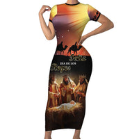 Three Kings Day Family Matching Short Sleeve Bodycon Dress and Hawaiian Shirt Epiphany Dia de los Reyes - Wonder Print Shop