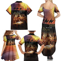 Three Kings Day Family Matching Summer Maxi Dress and Hawaiian Shirt Epiphany Dia de los Reyes - Wonder Print Shop
