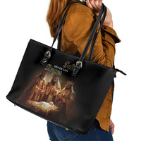 Three Kings Day Leather Tote Bag Epiphany Dia de los Reyes - Wonder Print Shop