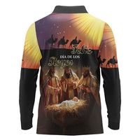 Three Kings Day Long Sleeve Polo Shirt Epiphany Dia de los Reyes - Wonder Print Shop