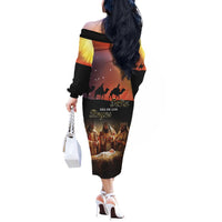 Three Kings Day Off The Shoulder Long Sleeve Dress Epiphany Dia de los Reyes - Wonder Print Shop