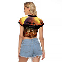 Three Kings Day Raglan Cropped T Shirt Epiphany Dia de los Reyes - Wonder Print Shop