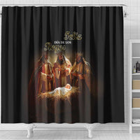 Three Kings Day Shower Curtain Epiphany Dia de los Reyes