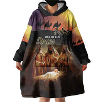 Three Kings Day Wearable Blanket Hoodie Epiphany Dia de los Reyes - Wonder Print Shop