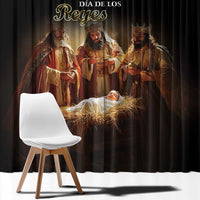 Three Kings Day Window Curtain Epiphany Dia de los Reyes - Wonder Print Shop