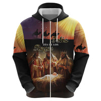 Three Kings Day Zip Hoodie Epiphany Dia de los Reyes - Wonder Print Shop