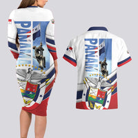 Panama Martyrs Day Couples Matching Long Sleeve Bodycon Dress and Hawaiian Shirt Dia de los Martires - Wonder Print Shop
