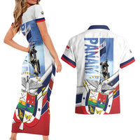 Panama Martyrs Day Couples Matching Short Sleeve Bodycon Dress and Hawaiian Shirt Dia de los Martires - Wonder Print Shop