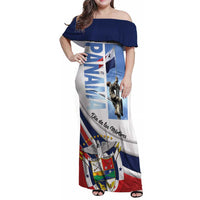 Panama Martyrs Day Family Matching Off Shoulder Maxi Dress and Hawaiian Shirt Dia de los Martires - Wonder Print Shop