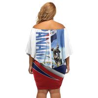 Panama Martyrs Day Family Matching Off Shoulder Short Dress and Hawaiian Shirt Dia de los Martires - Wonder Print Shop