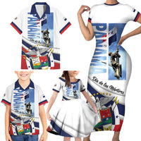 Panama Martyrs Day Family Matching Short Sleeve Bodycon Dress and Hawaiian Shirt Dia de los Martires - Wonder Print Shop