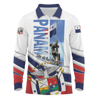 Panama Martyrs Day Long Sleeve Polo Shirt Dia de los Martires - Wonder Print Shop
