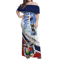 Panama Martyrs Day Off Shoulder Maxi Dress Dia de los Martires - Wonder Print Shop