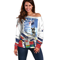 Panama Martyrs Day Off Shoulder Sweater Dia de los Martires - Wonder Print Shop