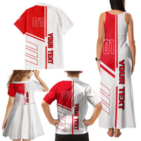 Tunisia Football Family Matching Tank Maxi Dress and Hawaiian Shirt Go Eagles of Carthage - Wonder Print Shop