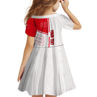 Tunisia Football Kid Short Sleeve Dress Go Eagles of Carthage - Wonder Print Shop