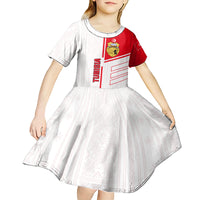 Tunisia Football Kid Short Sleeve Dress Go Eagles of Carthage - Wonder Print Shop