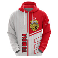 Tunisia Football Zip Hoodie Go Eagles of Carthage - Wonder Print Shop