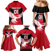 Egypt Football Family Matching Mermaid Dress and Hawaiian Shirt Go The Pharaohs - Wonder Print Shop