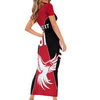 Egypt Football Family Matching Short Sleeve Bodycon Dress and Hawaiian Shirt Go The Pharaohs - Wonder Print Shop