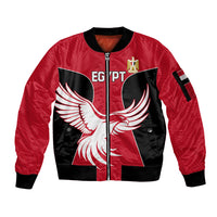 Egypt Football Sleeve Zip Bomber Jacket Go The Pharaohs - Wonder Print Shop