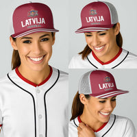 Hockey 2026 Latvia Baseball Net Cap Latvians Go Champions