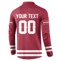 Custom Hockey 2026 Latvia Button Sweatshirt Latvians Go Champions