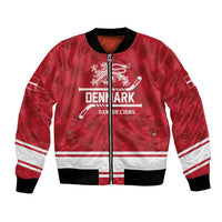 Custom Hockey 2026 Denmark Bomber Jacket Danish Lions Go Champions