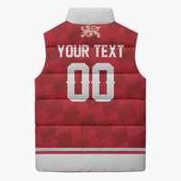 Custom Hockey 2026 Denmark Sleeveless Puffer Jacket Danish Lions Go Champions