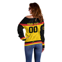 Custom Hockey 2026 Germany Off Shoulder Sweater Trager der Adler