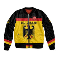 Custom Hockey 2026 Germany Sleeve Zip Bomber Jacket Trager der Adler