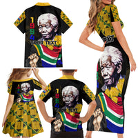South Africa Freedom Day 2024 Family Matching Short Sleeve Bodycon Dress and Hawaiian Shirt Happy 30th Anniversary - Wonder Print Shop