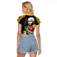 South Africa Freedom Day 2024 Raglan Cropped T Shirt Happy 30th Anniversary - Wonder Print Shop
