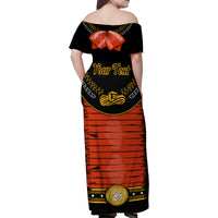 Cinco de Mayo 2024 Family Matching Off Shoulder Maxi Dress and Hawaiian Shirt Traje de Charro Style - Wonder Print Shop