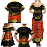 Cinco de Mayo 2024 Family Matching Summer Maxi Dress and Hawaiian Shirt Traje de Charro Style - Wonder Print Shop