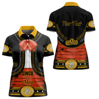 Cinco de Mayo 2024 Women Polo Shirt Traje de Charro Style - Wonder Print Shop