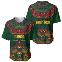 Cinco de Mayo 2024 Baseball Jersey Mexican Folk Pattern - Wonder Print Shop