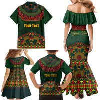 Cinco de Mayo 2024 Family Matching Mermaid Dress and Hawaiian Shirt Mexican Folk Pattern - Wonder Print Shop